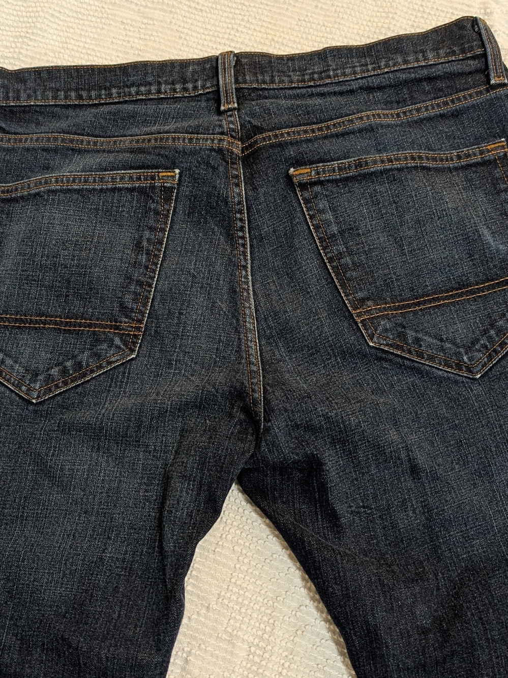 Arizona Jean Company Men's Dark Blue Straight Leg Jeans